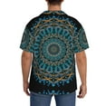 thumbnail image 3 of Kdxio Men'S Hawaiian Shirt For Men Short Sleeve Shirt Mandala Summer Casual Holiday Beach Button Down T-Shirts, 3 of 5
