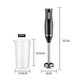 thumbnail image 2 of Immersion Blender, 400W/2 Speed ​​Stainless Steel Hand Blender, Sharp Blade Blender for Smoothies, Purees, Sauces, with Measuring Cup, 2 of 5