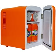 Coca-Cola Fanta 4L Cooler/Warmer 12V DC 110V AC Mini Fridge, Orange