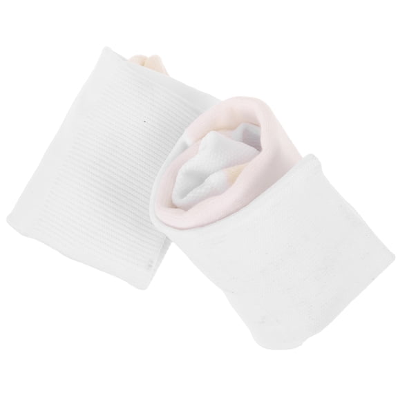 White Cotton Soccer Socks for Kids, Thickened Sports Socks for Football, Running, Fencing, Comfortable and