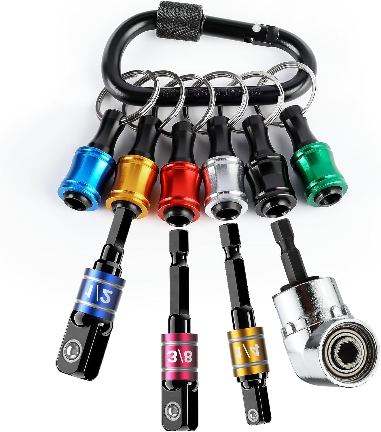 Hex Shank Drill Nut Driver Bit Set + 105 Degree Right Angle Driver