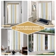 thumbnail image 5 of Green Blue Yellow Botanical Shower Curtain - Water Repellent Fabric Shower Curtains Washable, Vertical Leaves Rustic Decorative Polyester Cloth Bathroom Curtains Modern Bath Decor 36"x72", 5 of 8