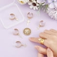 thumbnail image 4 of Charm Rings Stainless Steel Ring Star Heart Moon Pendants Ring Adjustable Rings Women's Ring Golden Open Cuff Finger Ring Components Jewelry Gifts for Anniversary, 4 of 9
