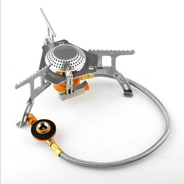 Réchaud à Gaz Séparé, Réchaud à Gaz Portable Réchaud de Camping Portable Réchaud de Randonnée Design Surélevé