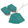 thumbnail image 3 of Inkdotpot 50 Pack Happy Diwali Favor Paper Tags Craft Real Rose Gold Foil Hang Tag, 3 of 6
