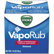 Vicks VapoRub, Topical Chest Rub & Analgesic Ointment, over-the-Counter Medicine, 1.76 Oz.,(Pack Of 1)