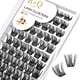 thumbnail image 1 of Lash Clusters B06 Extensiones de pestañas DIY 72 grupos de pestañas CD Curl B&Q pestañas Wispy Volume Lashes grupo individual DIY en casa (B06,D-8-16MIX), 1 of 4
