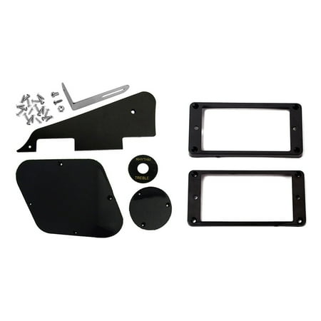 

SNOWINSPRING 1 Set Pickguard Cavity Switch Covers Pickup Selector Plate Bracket Screws & 2Pcs Humbucker Pickups Frame Mounting Rings