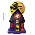 thumbnail image 3 of Lighted Halloween Haunted House Resin Figurine with Flying Witch, Ghost, Black Cat Statue Indoor Mantel Shelf Ornament for Halloween Home Party Decoration Halloween Night Light Gift, 3 of 6