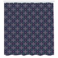 thumbnail image 3 of Ambesonne Boho Shower Curtain, Mediterranean Motifs, 69"Wx84"L, Indigo Multicolor, 3 of 3
