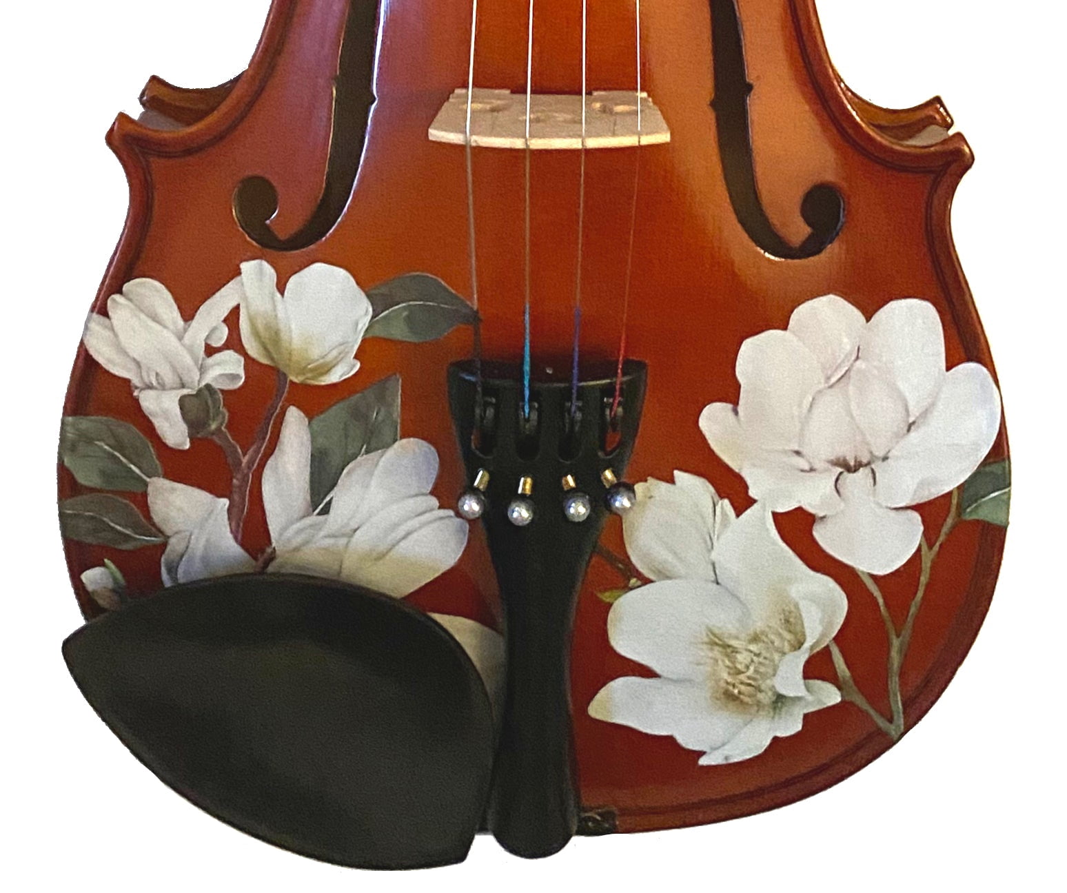 Rozanna's Violins Magnolia Heaven Violin Outfit 3/4, Pearl Fine Tuners New