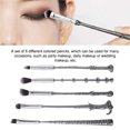 thumbnail image 4 of MesaSe 5pcs Magic wand makeup brush Set Silver  Beauty Tools, 4 of 8