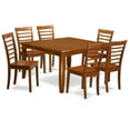 thumbnail image 2 of East West Furniture Parfait 7 Piece Straight Ladder Back Dining Table Set, 2 of 2