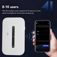 thumbnail image 3 of Mobile Hotspot Router, Mobile 4G Router Portable Supports 8-10 Connected Devices  for Smart Home Devices Asian Version FDD: 1.3.5.8 TDD: 38.39.40.41,Eurasian Version FDD:, 3 of 7