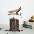 thumbnail image 5 of KKC HOME ACCENTS Glass Coffee Bean Storage Container with Airtight Lid,Glass Jar with Lid，Coffee Storage Canister with Spoon 40 Fluid-oz, 5 of 10