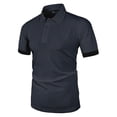 thumbnail image 5 of Generic Men's Casual Business Tee Shirts Short Sleeve Color Block Tops Summer Trendy Tshirt Athletic Polo Shirt Clothing, 5 of 7
