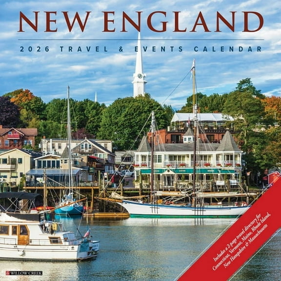 New England 2026 Wall Calendar, (Paperback)
