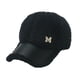 thumbnail image 1 of Gorro de invierno con agujero para cola de caballo para mujeres y hombres, para viajes al aire libre, de piel sintética, con retazos de lana de cordero, gorra de béisbol, 1 of 5