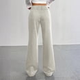 thumbnail image 6 of Women's high-waisted wide-leg casual striped pants, 6 of 9
