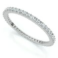 thumbnail image 2 of Pompeii 3/4ct Genuine Engagement Wedding Ring 14K White Gold Stackable Band (G/H,SI1-SI2), 2 of 4