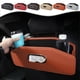 thumbnail image 1 of Organizador de respaldo de asiento de coche de cuero con portavasos y funda para papel de cocina - Caja colgable de 14,17x6,29x3,54 pulgadas para interior del coche, beige/vino/marrón/naranja/gris, 1 of 6