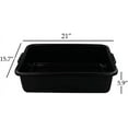 thumbnail image 3 of 4-Pack Large Plastic Commercial Bus Tubs, 22 L Rectangle Utility Bus Box, 3 of 7