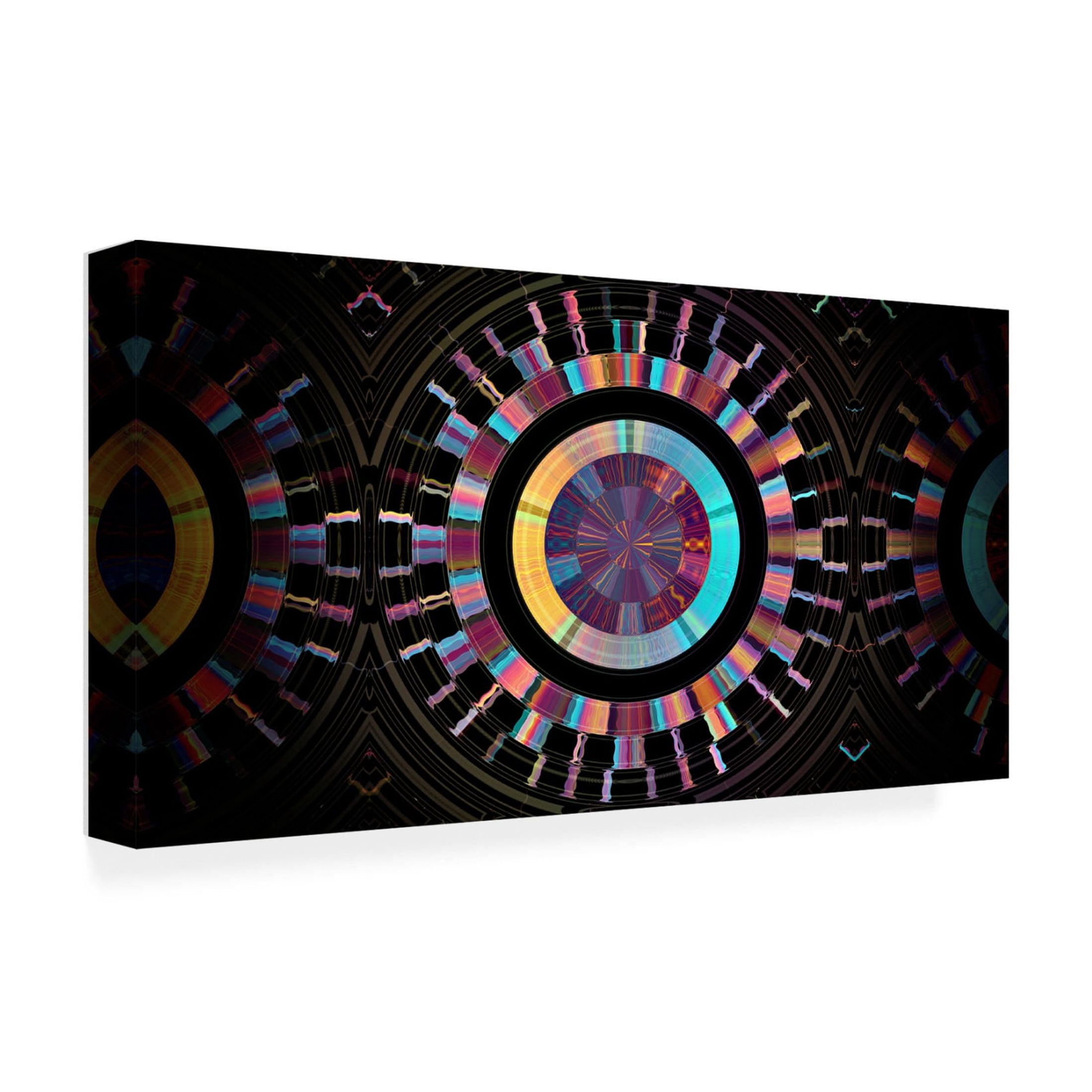 Canvas Wall Art - David Manlove 'Sun Clay Red Hot Twist 3B-Side' Wall Art for Living Room, Bedroom, or Office Décor by Trademark Fine Art - 47 x 24 Inches