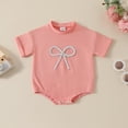 thumbnail image 2 of Newborn Baby Girl Short Sleeve Bodysuit Onesie 2T Bodysuits For Babies Short Sleeve Onesies Boy White Baby Onesies Newborn Sleepers For Girls, 2 of 9