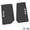 Black w/ White insert, variant on Flextread Floor Mats for 14-18 Jeep Wrangler JK 2-Door - Mopar Licensed Factory Fit - Black w/ Silver & White Jeep Wave Insert - 100% Made in USA