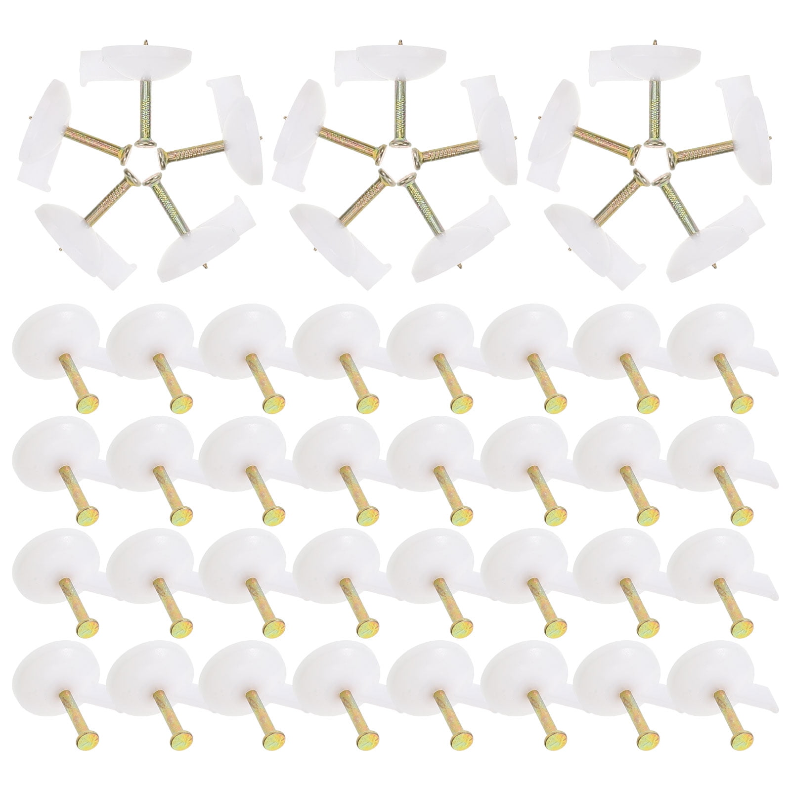 200 Brads Fermacarte Metallici Rotondi Multicolore 4,5x8 Mm Per Scrapbooking, Card Making E Attività Fai Da Te