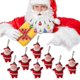 thumbnail image 1 of Colgante De Papá Noel Para La Decoración Del Árbol De Navidad Adorno De Decoración Colgante De Papá Noel Estatuilla Colgante De Muñeca Adornos De Navidad Para Manualidades Diy Xm, 1 of 5