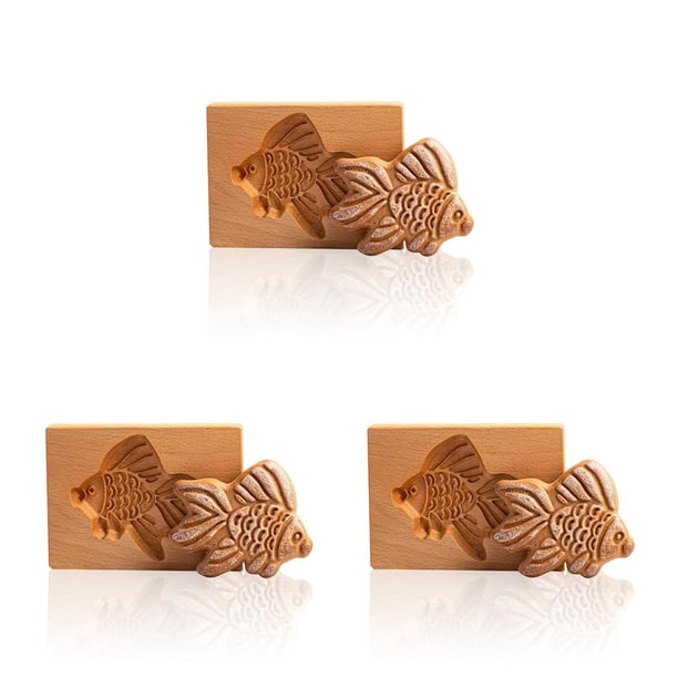 Naiovety Molde de madera para pan de jengibre con forma de Animal, galletas de Navidad y Halloween, molde de madera Natural DIY, accesorio para Type1 NO1