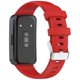 thumbnail image 1 of Silicone Watchband For Huawei Band 9 8 Replacement Strap with Steel Silver Buckle - Grey, 1 of 5