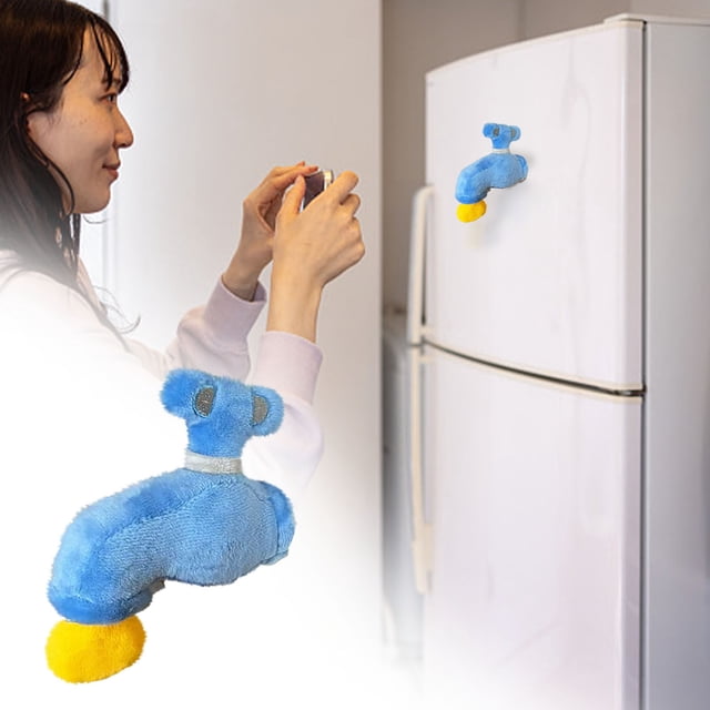 Adhesivo magnético para grifo de refrigerador con ventosa, divertido adorno de pared magnético, pegatinas para grifo