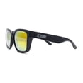 thumbnail image 3 of Kush Color Mirror Mens Oversize Horn Rim Hipster Sport Plastic Sunglasses Shiny Black - Orange Mirror, 3 of 4