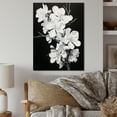 thumbnail image 2 of Designart "Apple Blossom Monochromatic gracefulness XXVI" Floral Metal Art Print, 2 of 5