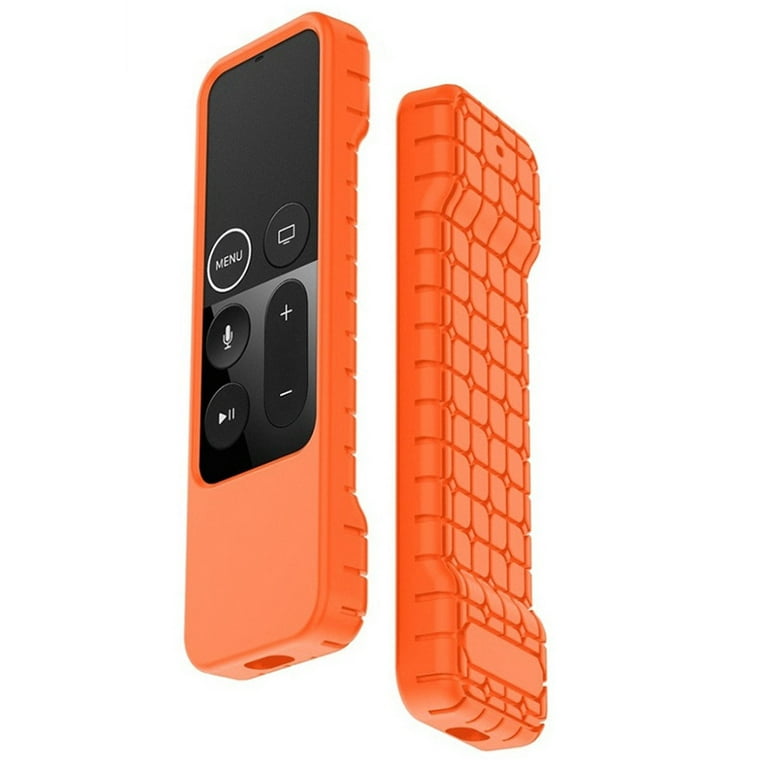udrydde forord Klappe Silicone Proof Durable Soft Cover Waterproof Protective Case Rectangle  Sleeve For Apple TV 4K Remote Control orange - Walmart.com