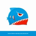 thumbnail image 1 of Kids' Blue Fish Swim Cap with Shark Print - 2-8 Years Old, High Elasticity Silicone, Ear Protection, Comfortable Non-Slip Fit, Perfect for Swimming Lessons, Wholesale Available, In Stock Now, 1 of 6