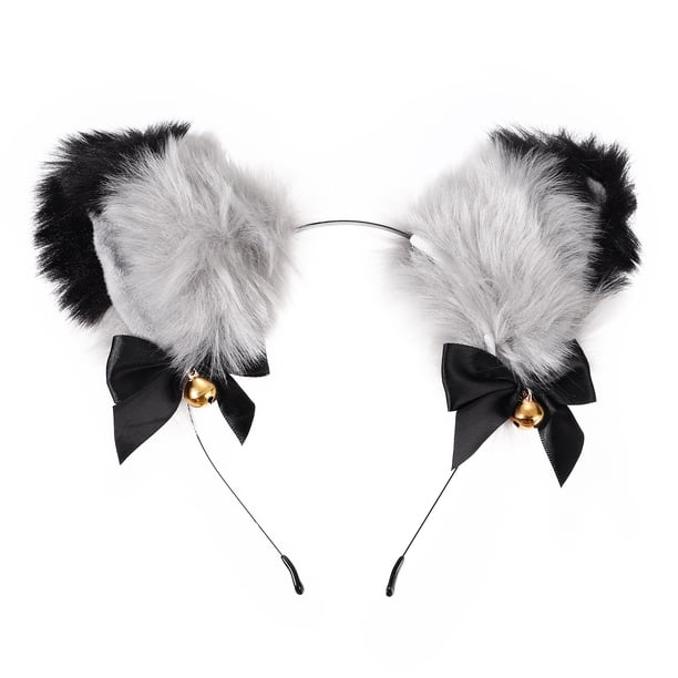 FELTECHELECTR Diadema con orejas de gato Beaupretty para mujer, ideal para Halloween, Navidad, cosplay, fiestas, decoración del cabello.