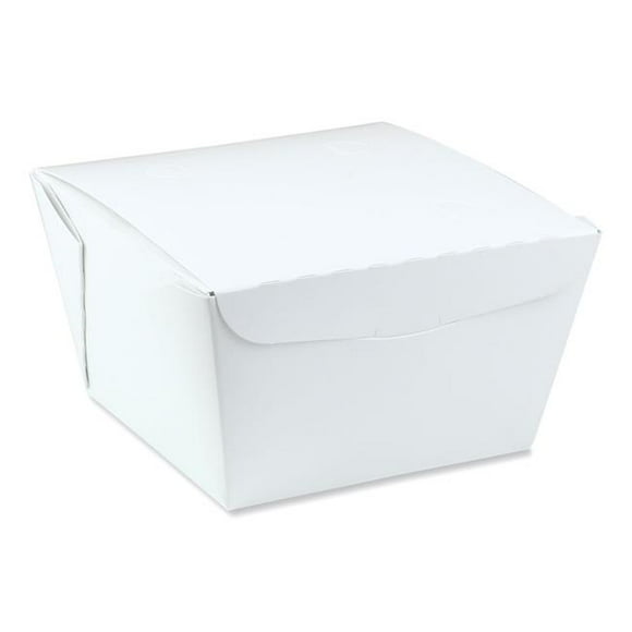 Pactiv NOB08W 46 oz Earth Choice One Paper Box Container&#44; White