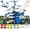 Blue, variant on Airplane Toy,Transport Cargo Airplane Toys Music and Airplane Car Toy Play Set, with Vehicle Car Toy 1 Map 1 Barricade for 3+ Red