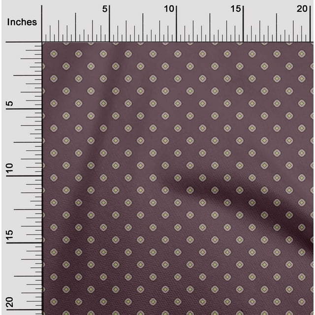 oneOone Cotton Silk Fabric Mandala Geometric Printed Fabric 1 Yard 42 Inch Wide