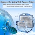 thumbnail image 2 of shiyou-8 Pack Filter Cartridge for Aqueon Filters, Small Aquarium Fish Tank Replacement Filter Cartridges Compatible with QuietFlow E Internal Power Filter Size 10 and Minibow Aquarium Filters Size 1, 2 of 4