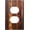 Rustic Weathered Wood Barn Wood Texture Print, variant on Travertine Mosaic Marble Beige Light Switch Cover, 1 Toggle 1 Rocker Combination, Wall Plate