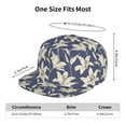 thumbnail image 6 of Haiem Lilies Flowers Classic Snapback Cap Flat Bill Hat Baseball Cap Adjustable Size Cotton Dad Hat, 6 of 9