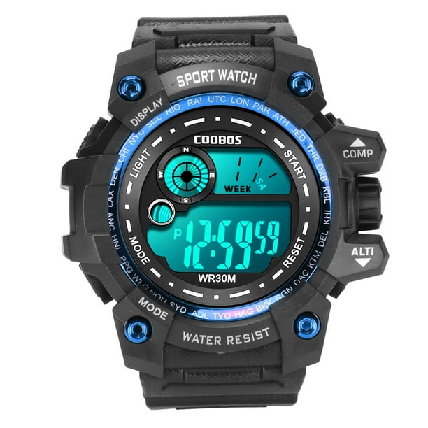 Reloj digital reloj electronico deportivo para ninos Reloj digital para ninos Reloj deportivo digital Funcionalidad de alta precision Jadeshay A Walmart en linea
