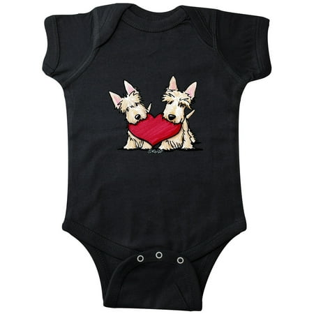 

Inktastic Heartfelt Scottie Duo Gift Baby Boy or Baby Girl Bodysuit