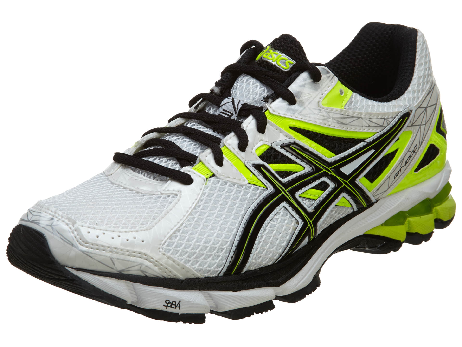 ASICS - Asics 2014 Men's GT-1000 3 Running Shoe - T4K3N.0190  (White/Black/Flash Yellow - 7.5) - Walmart.com - Walmart.com