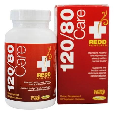 Redd Remedies - 120/80 Care Blood Pressure Support - 60 Vegetarian
