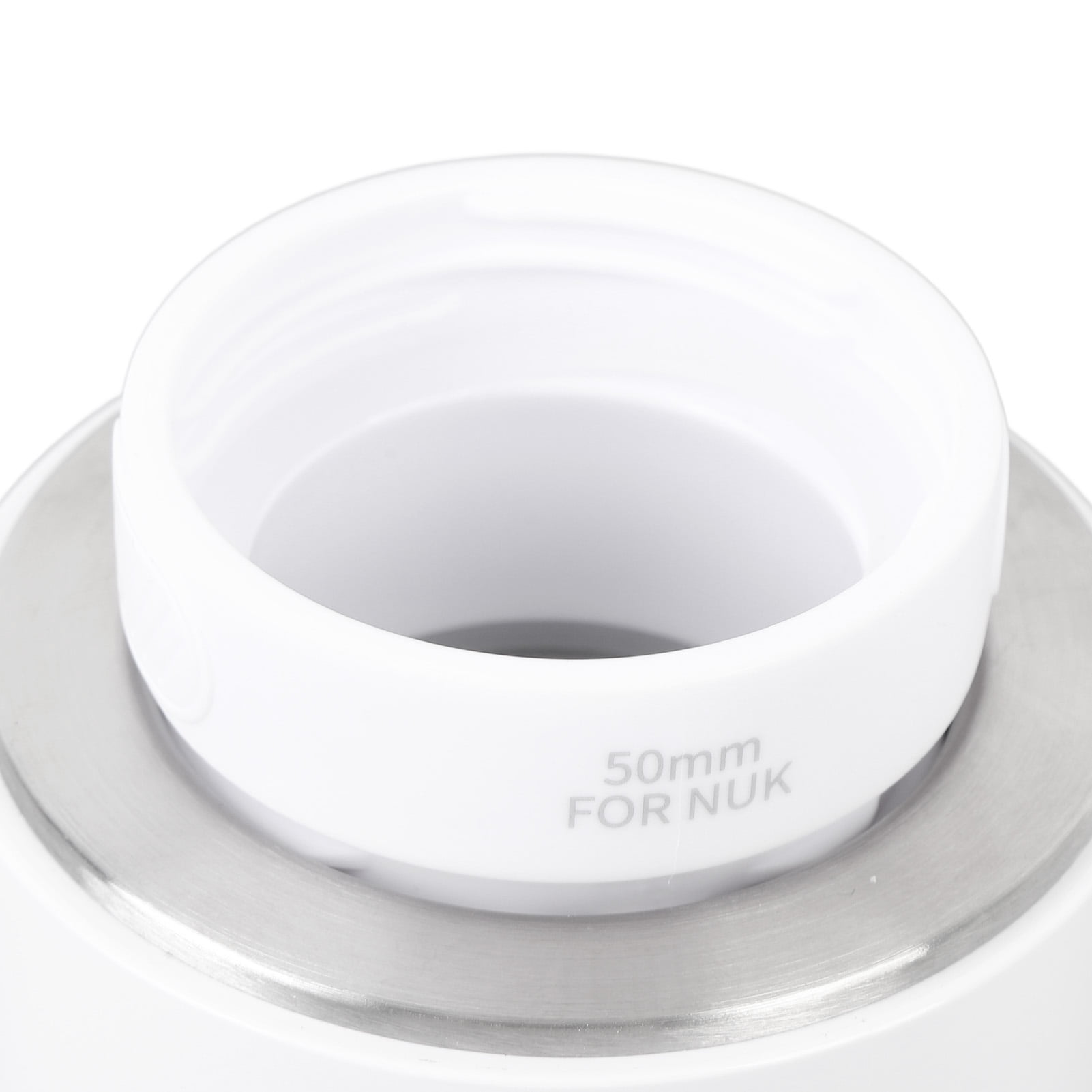 Riousery Portable Baby Bottle Warmer, Fast Heating Electric Smart Milk Heater for Breastmilk and Formula, Multifunctional Cordless Design for Travel, White